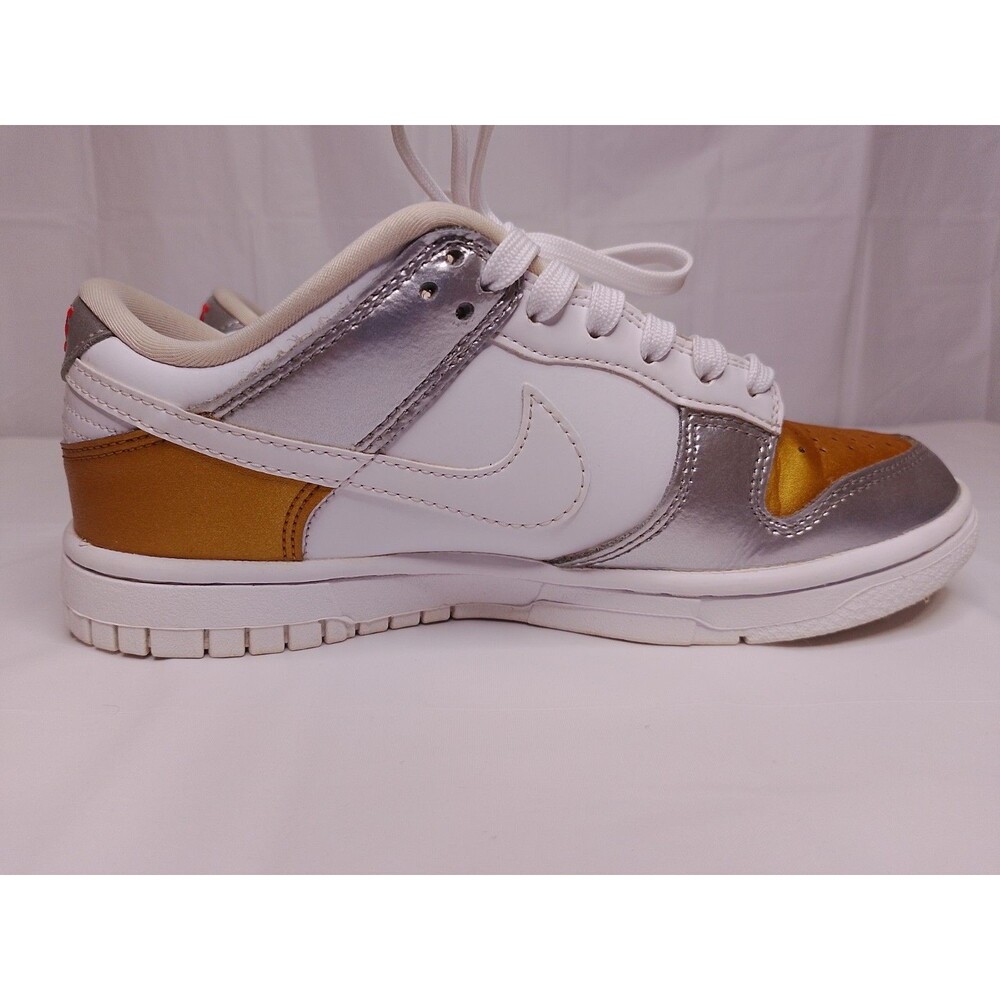 Nike Dunk Low SE "Heirloom" Silver Gold Metalic - Picture 12 of 16